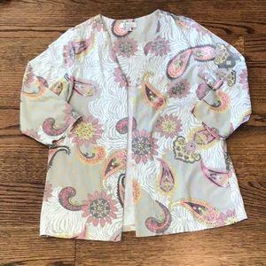 Open front cardigan knit